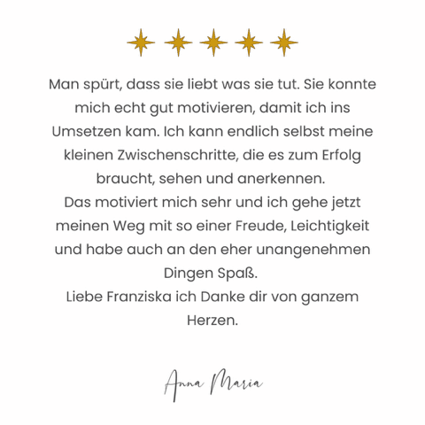 Anna Maria Feedback Teil 2